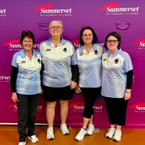 Island Bay Bowling Club women's team in club colours